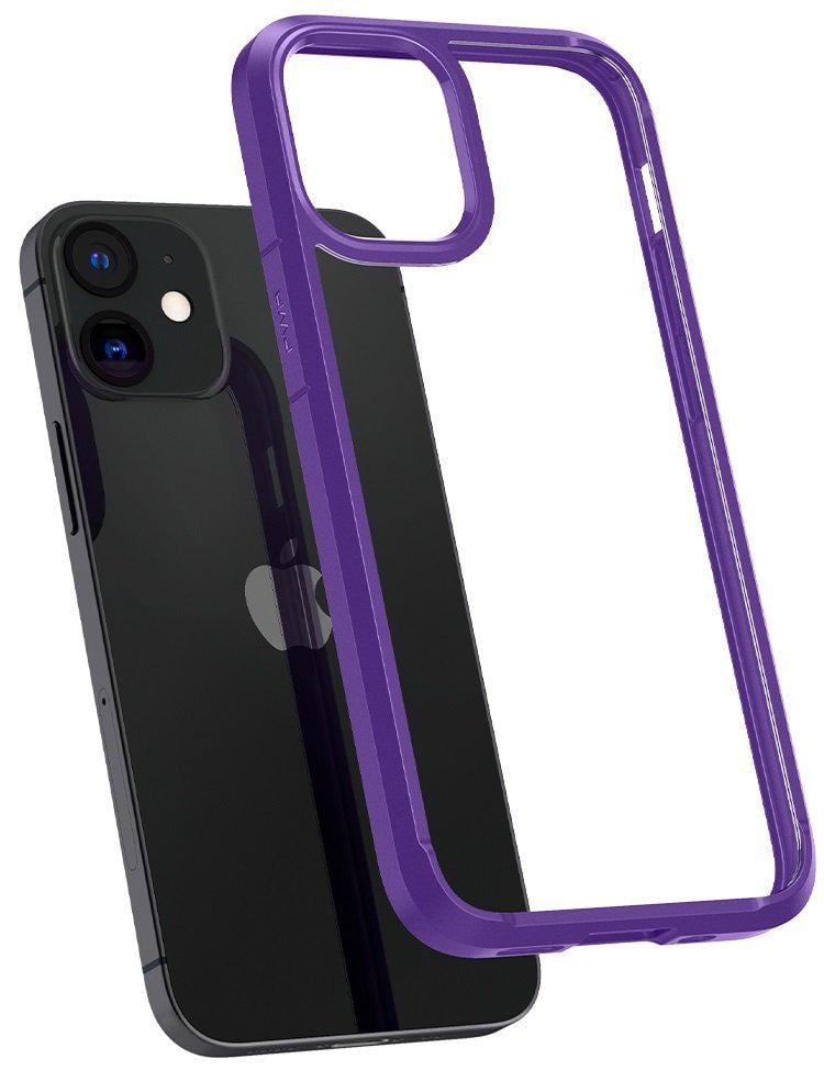 Чохол прозорий протиударний Spigen Ultra Hybrid Crystal ACS01544 для Iphone 12 Mini (5.4") Hydrangea Purple