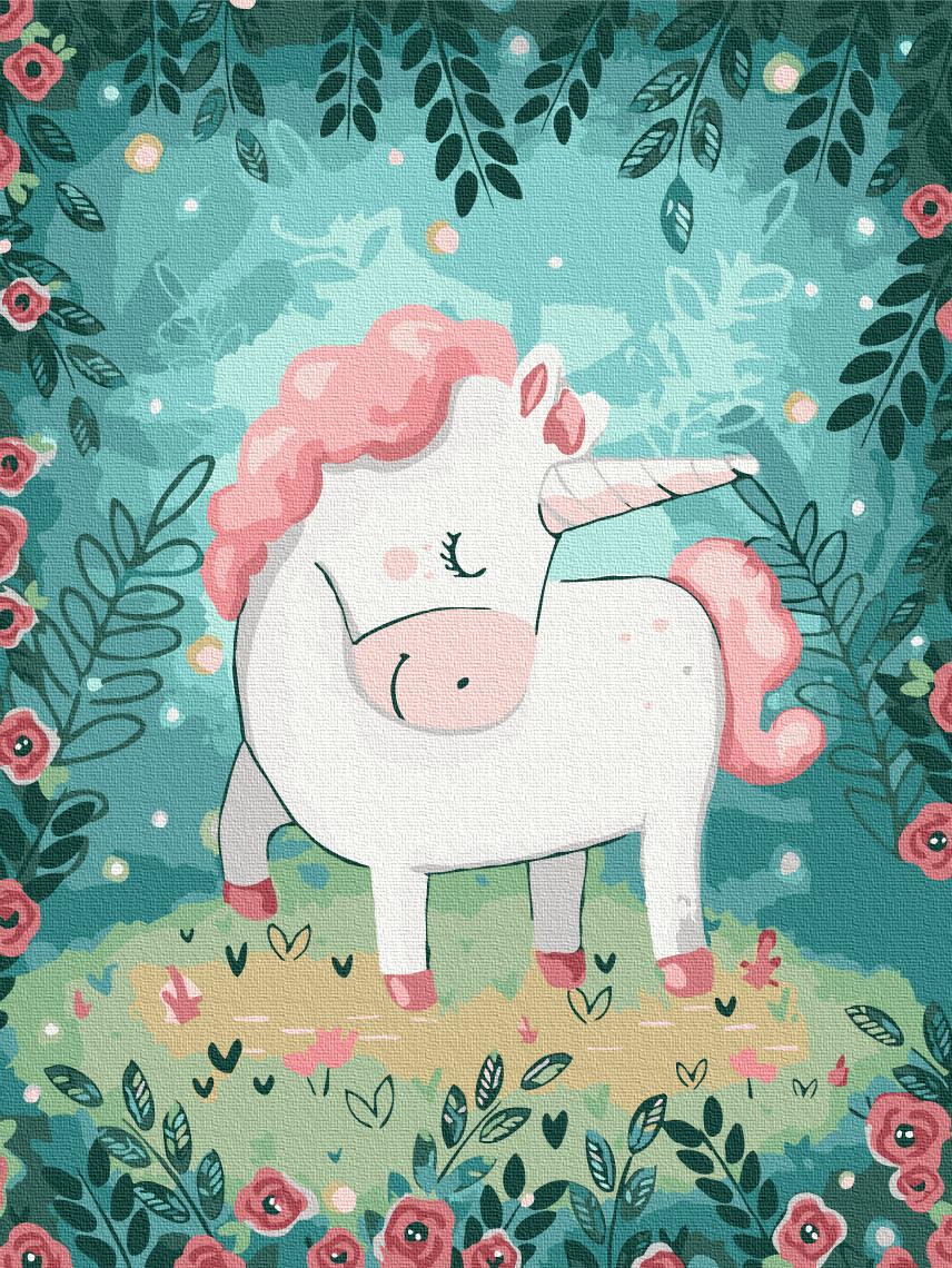 Картина по номерам Brushme Единорог 30x40 см (RBS43586)