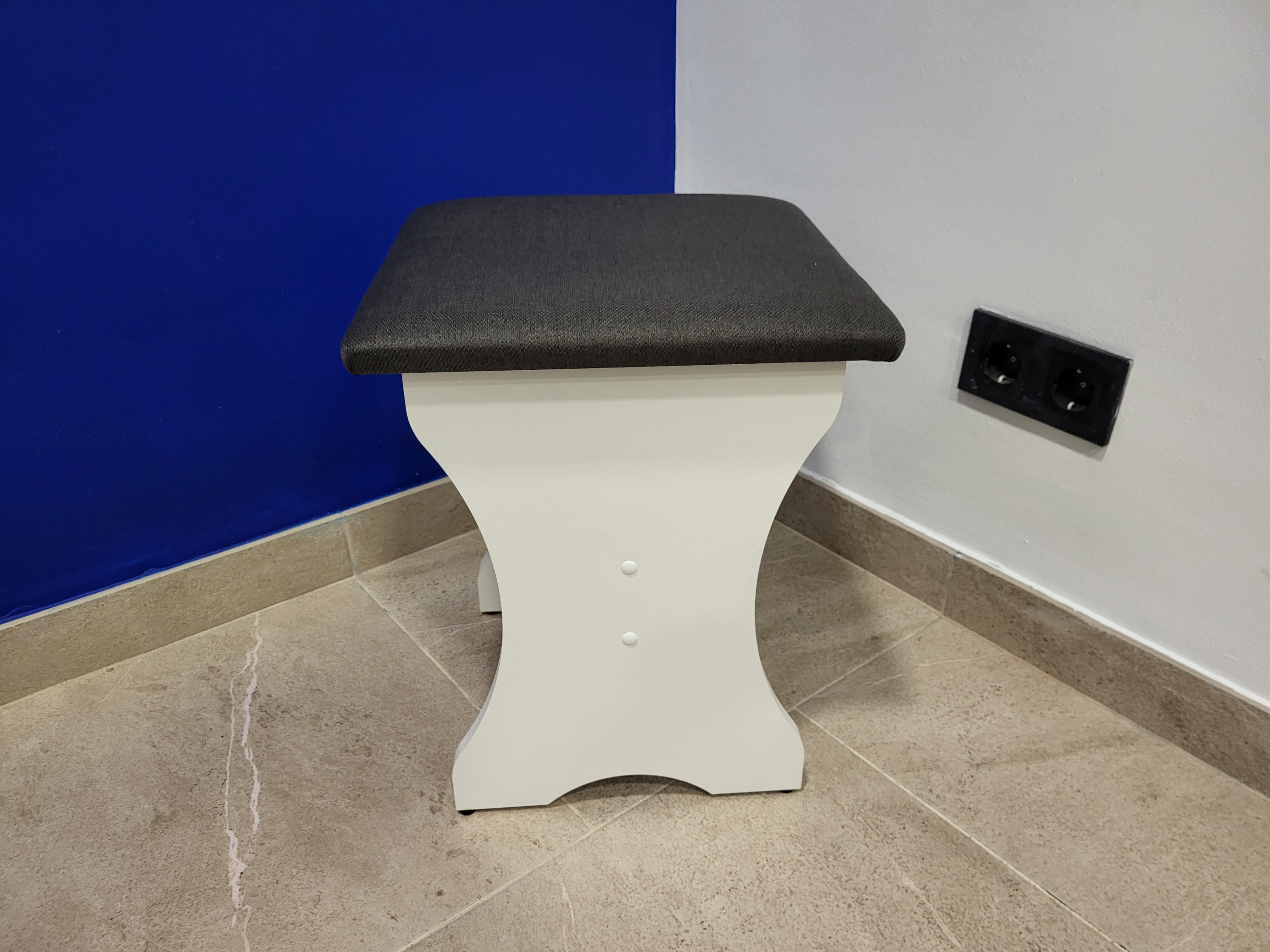 Табурет Семейный 35х35х44 см Белый/Мальмо (T-B-M)