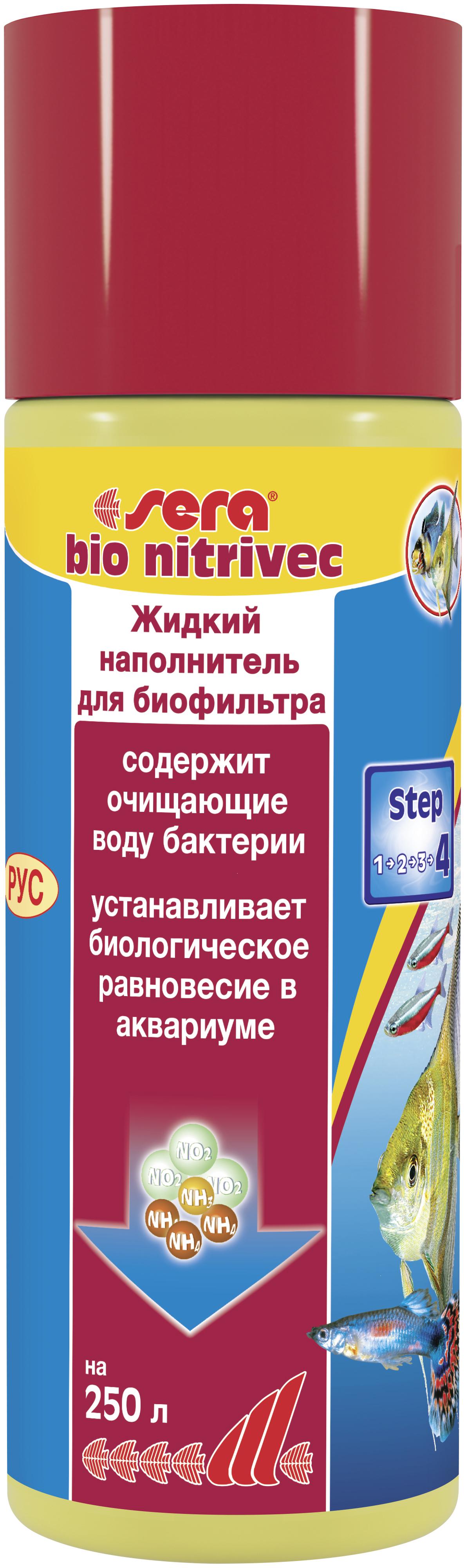 Смесь полезных бактерий Sera bio nitrivec на 625 л 250 мл (4001942037501)