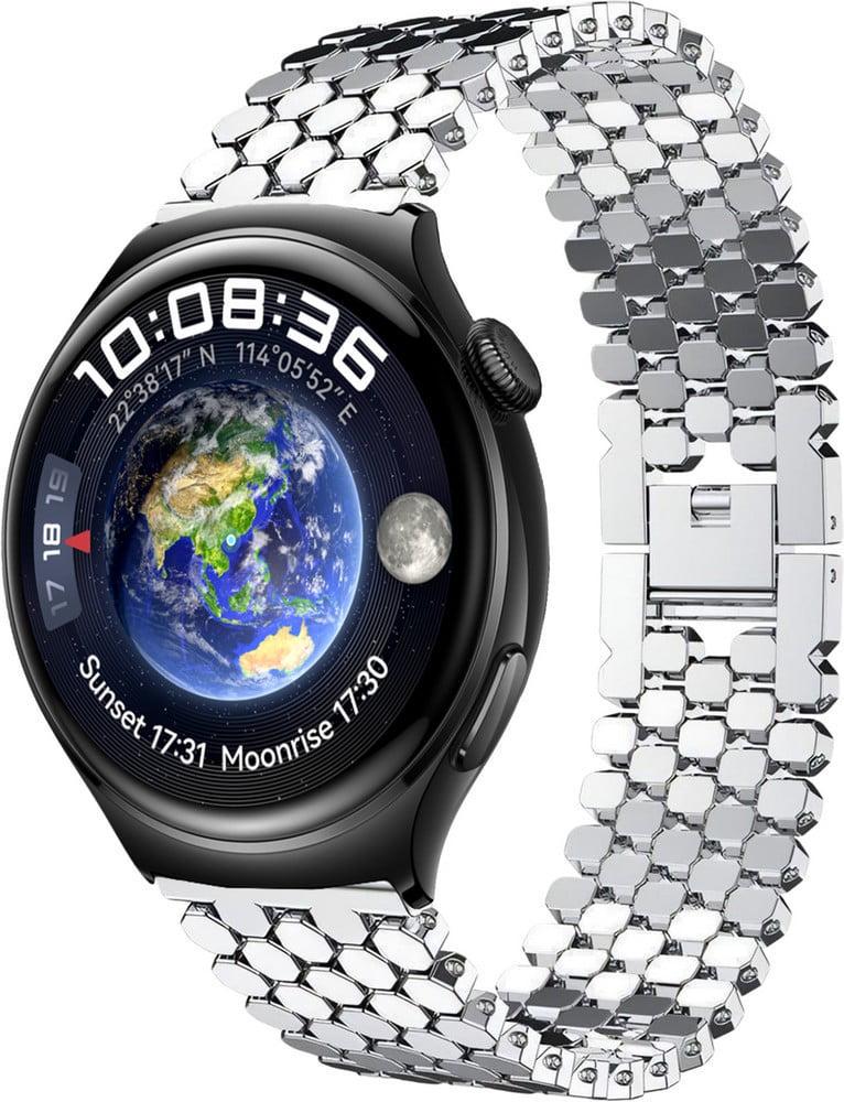 Браслет металевий Scaly для Huawei Watch 4/4 Pro Silver (38605-59)