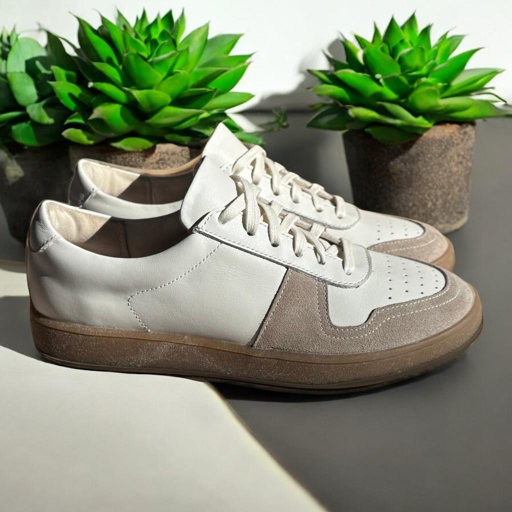 Кеди жіночі MARANDI з натуральної шкіри та з м'якою устілкою р. 38 Білий (Neo-02-38- Білий) - фото 2 Кеди жіночі MARANDI з натуральної шкіри та з м'якою устілкою р. 38 Білий (Neo-02-38- Білий) - фото 2