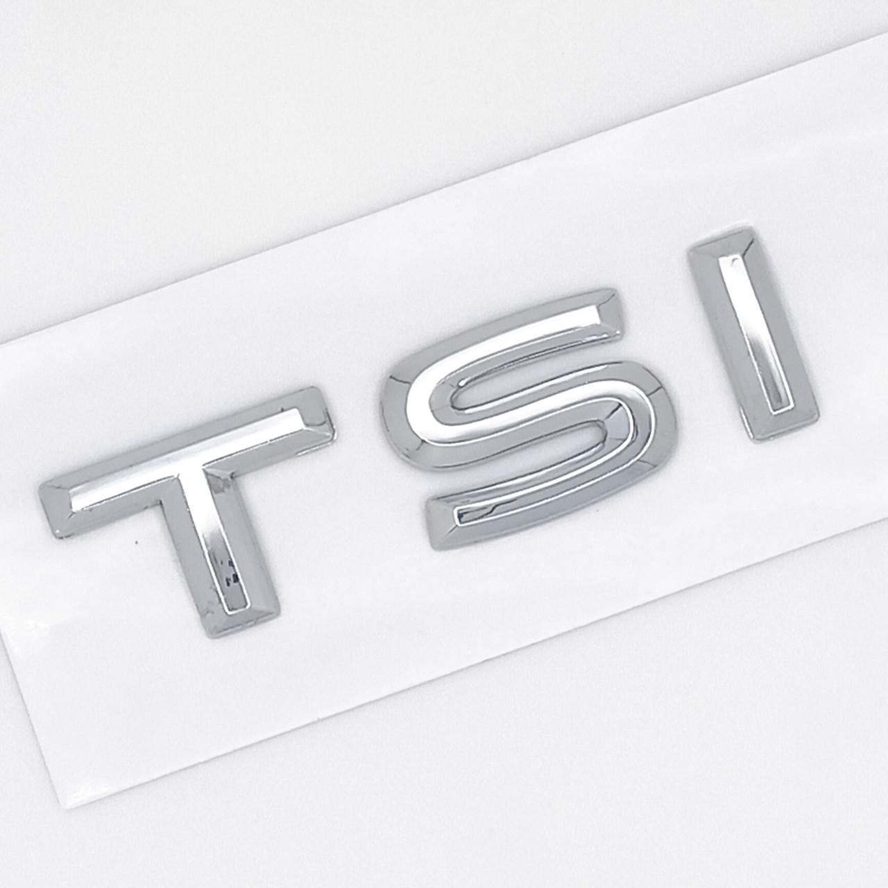 Эмблема надпись TSI Volkswagen ABS 6,2х1,7 см Хром глянцевый (2976621214)