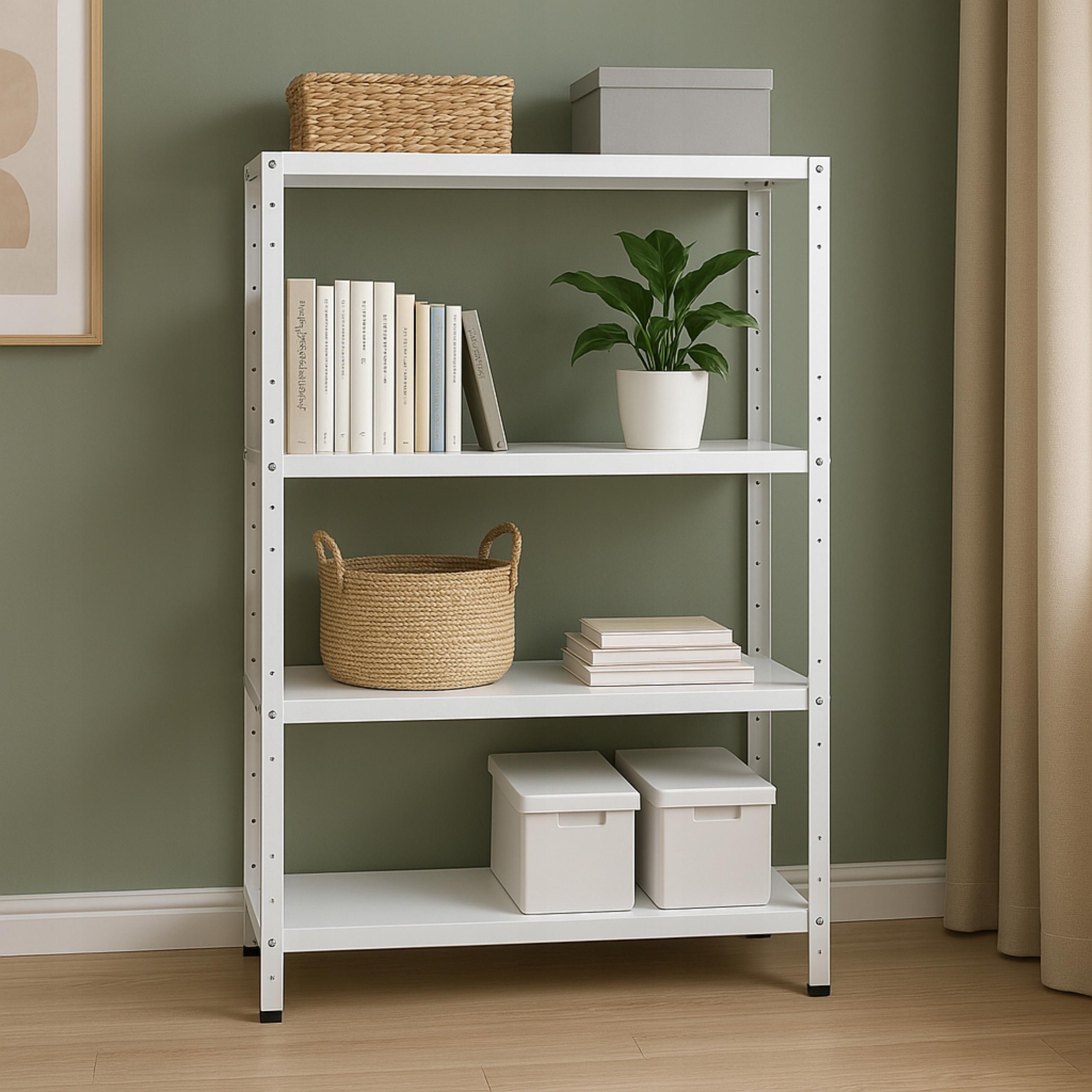 Стеллаж металлический Homart W40-4 150х75х30 см Белый (9915) - фото 5