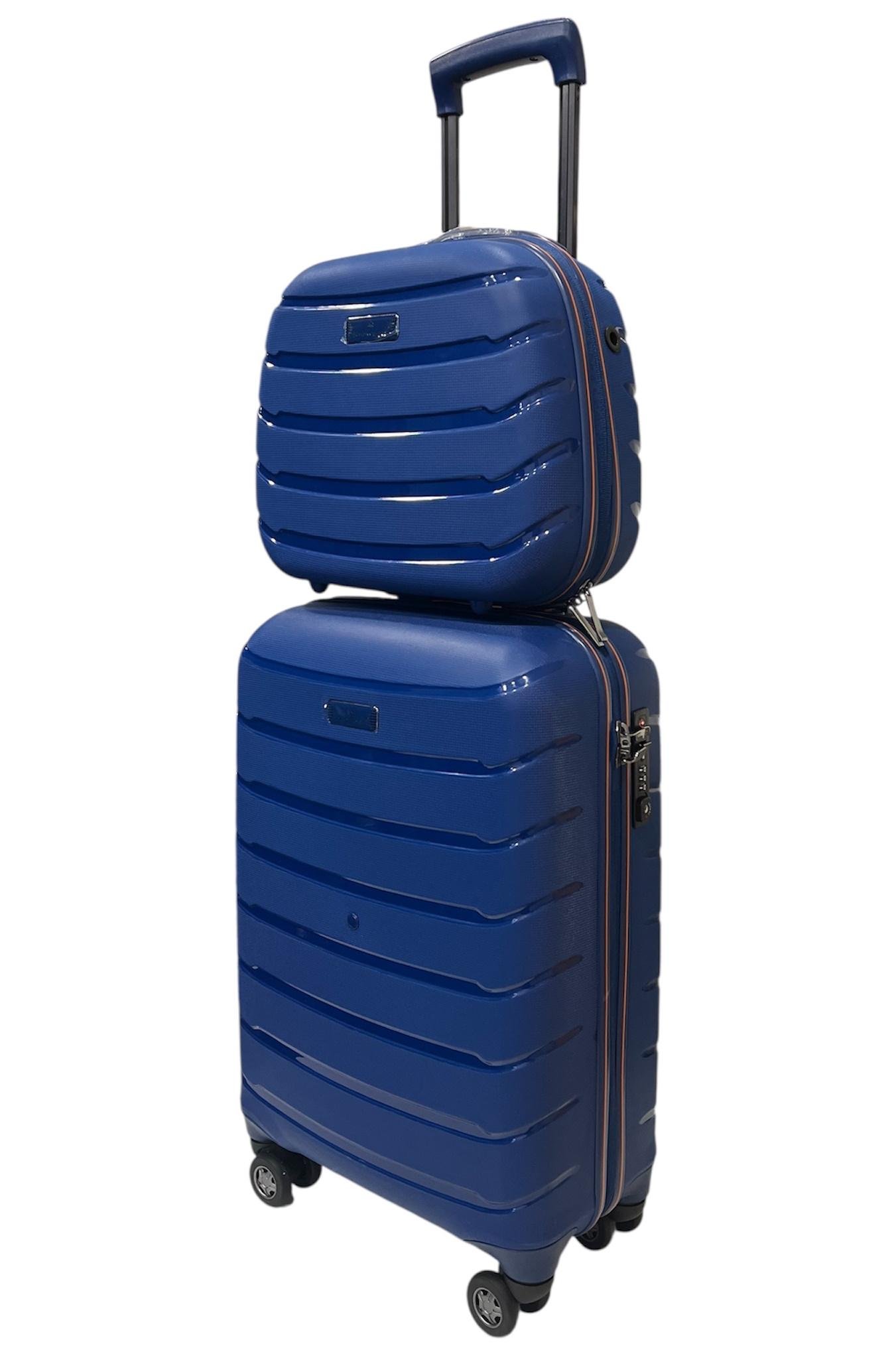 Комплект Snowball 61303 маленький чемодан и кейс Синий (31706689)