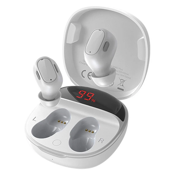 Навушники бездротові Bluetooth BASEUS Encok True Wireless Earphones WM01 Plus NGWM01P-02 White
