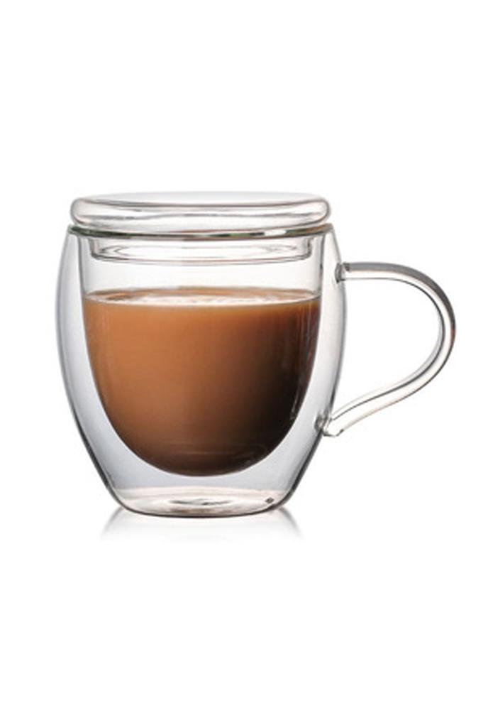 Чашка с двойными стенками Юэна S1-01 и крышкой 250 мл