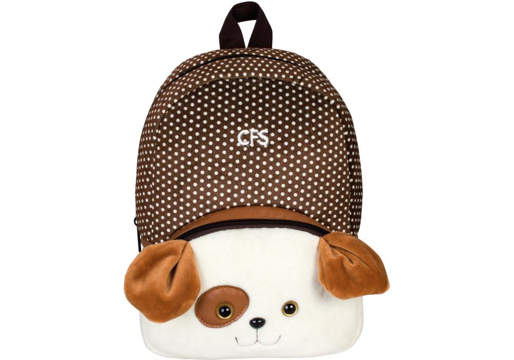 Рюкзак дошкольный Cool For School Dog 28х20х8 см 1-5 л Коричневый (CF86075)