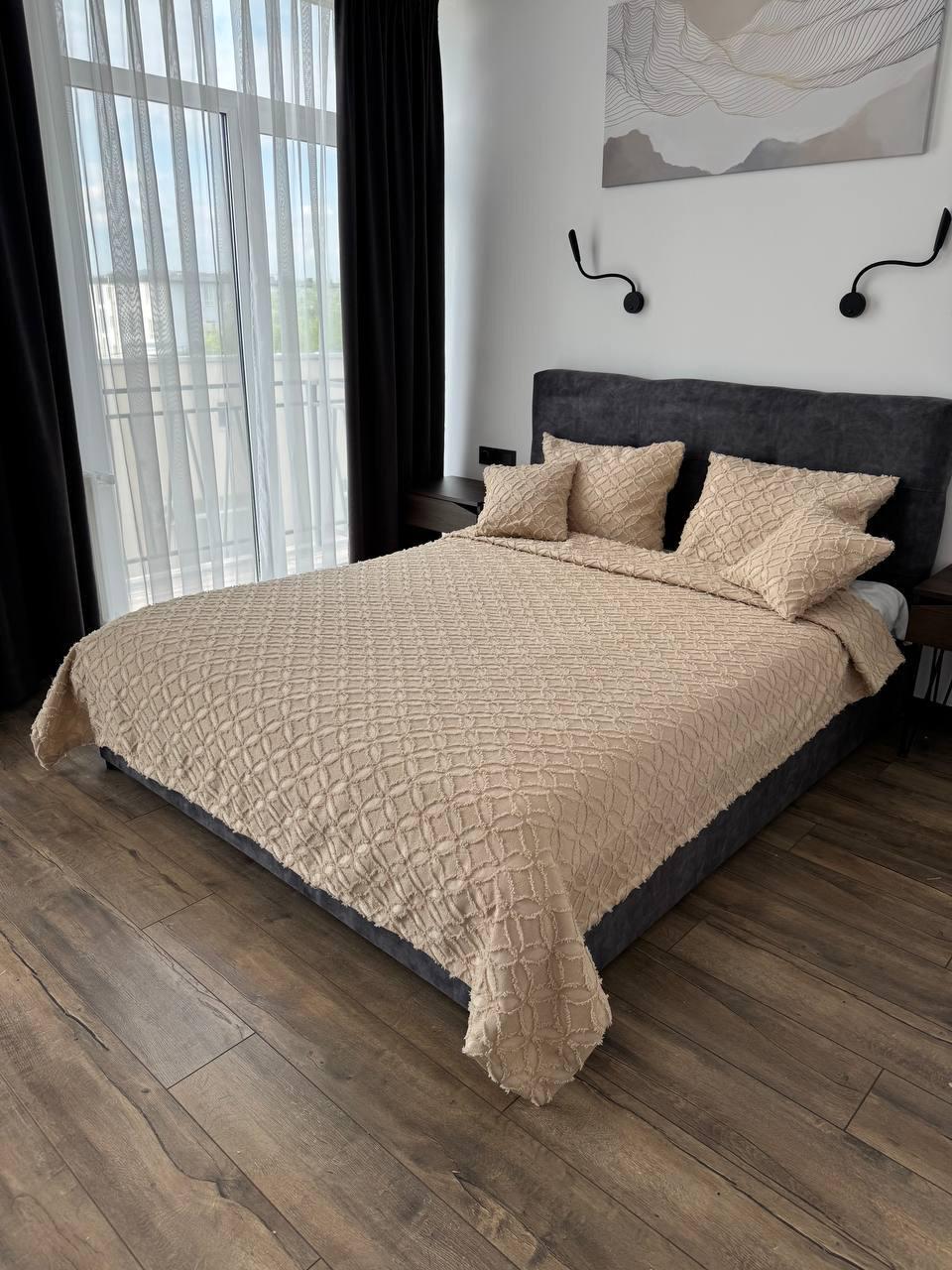 Покрывало Фрея 260x250 см Бежевый (21621-4-260x250cm) - фото 8 Покрывало Фрея 260x250 см Бежевый (21621-4-260x250cm) - фото 8