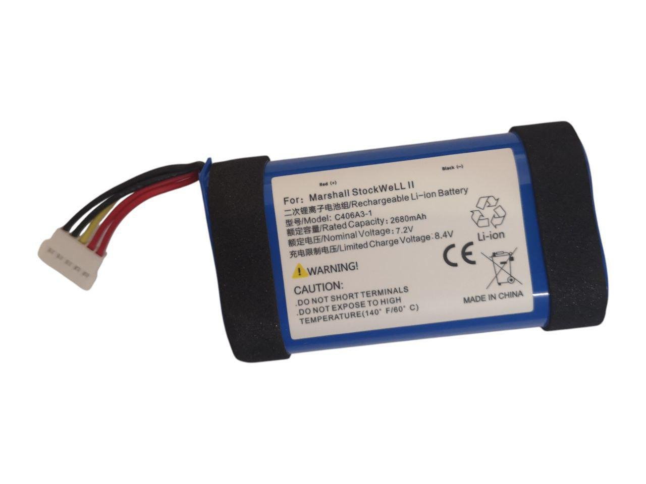 Акумулятор для Marshall Stockwell II/C406A3/C406A3-1 2680 mAh 19,30Wh (000010703)