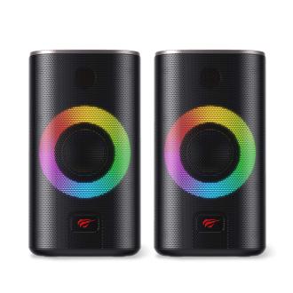 Колонки игровые стерео Havit HV-SK212SE USB RGB Black (28430) - фото 4