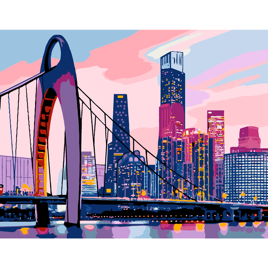 Картина по номерам Rosa Start Big City 35x45 см в коробке (Az1-4823098525240)