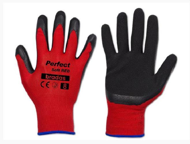 Перчатки защитные Bradas Perfect Soft латекс р. 11 Red (28764) Перчатки защитные Bradas Perfect Soft латекс р. 11 Red (28764)