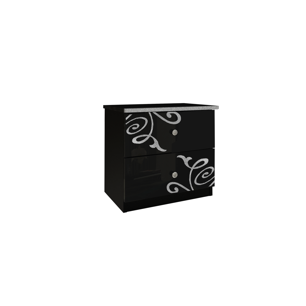 Гарнитур спальный Миро-Марк Bogema №4 Черный глянцевый (212-787) - фото 3 Гарнитур спальный Миро-Марк Bogema №4 Черный глянцевый (212-787) - фото 3