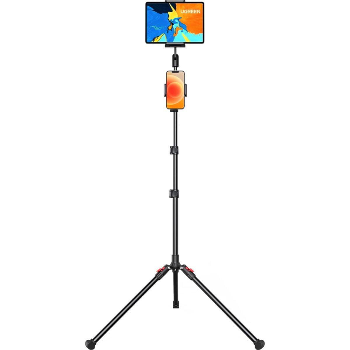 Штатив-трипод для телефона и планшета UGREEN LP585 Tablet and Phone Tripod Stand Black (UGR-15647)