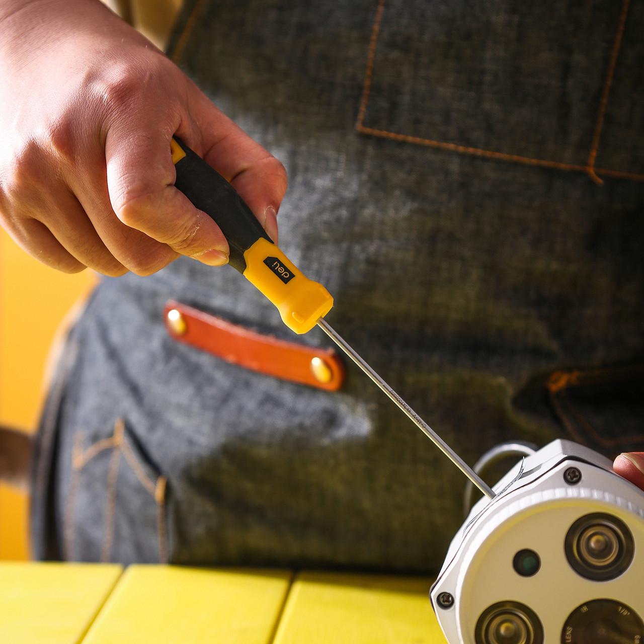 Викрутка шлiцьова Deli Tols DL6331001 3х100 мм (A2) - фото 4 Викрутка шлiцьова Deli Tols DL6331001 3х100 мм (A2) - фото 4