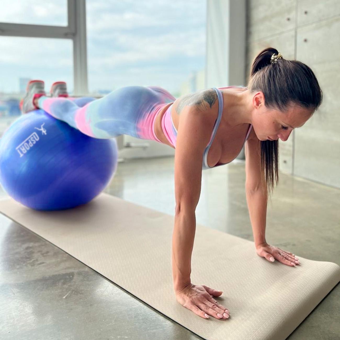 Фитбол глянец OSPORT 65 см Синий (OF-0018) - фото 2 Фитбол глянец OSPORT 65 см Синий (OF-0018) - фото 2