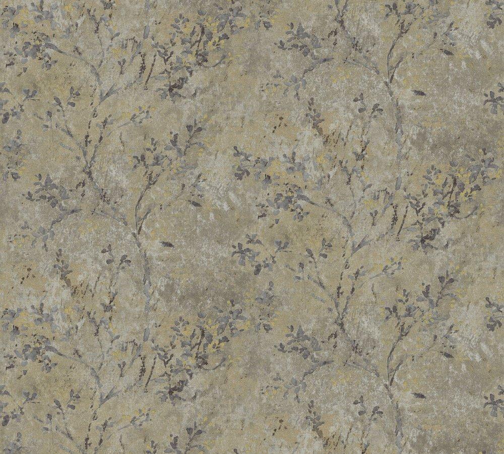 Обои флизелиновые AS Creation Della Natura 39677-1 винил горячего тиснения 1,06х10,05 м Коричневый