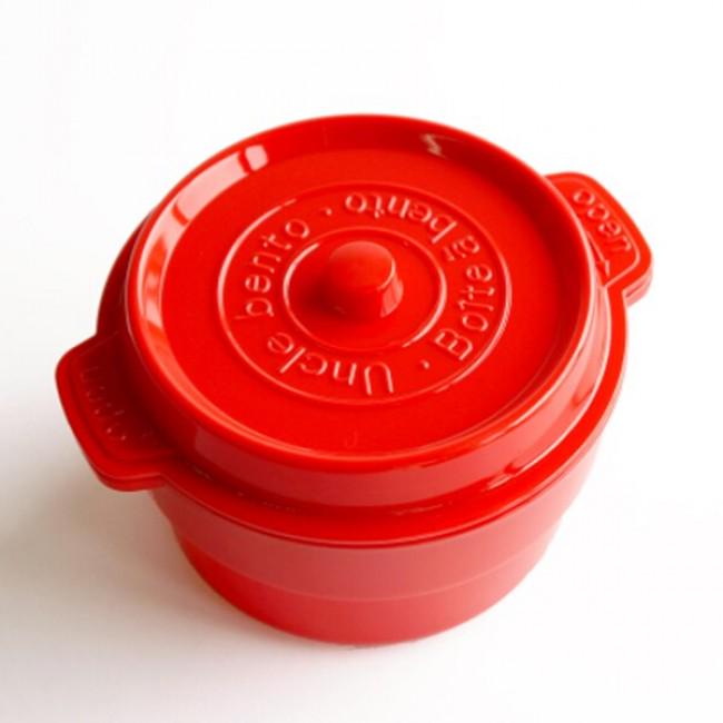 Ланч-бокс Горшочек с металлической основой 800 мл Красный (402878)