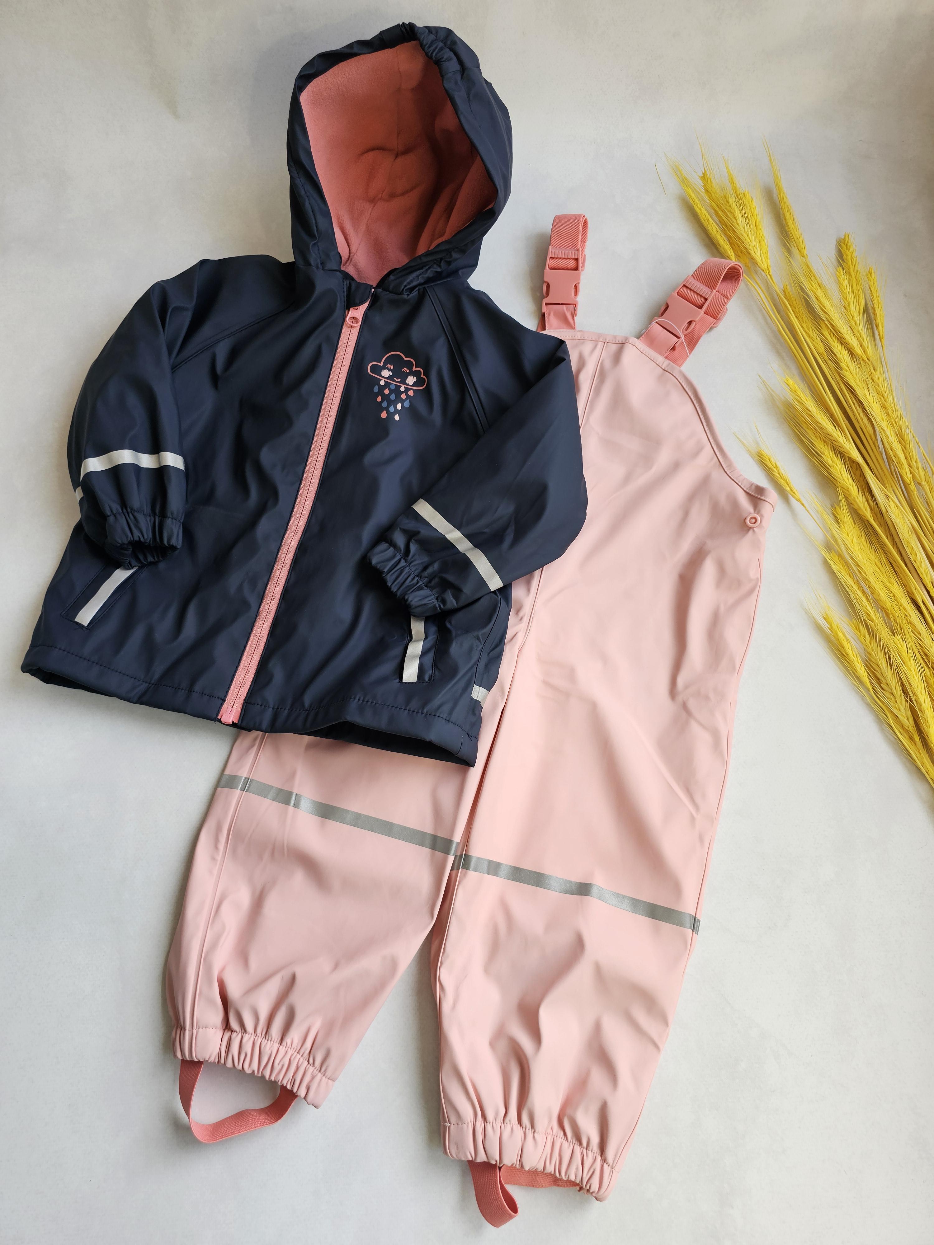 Комплект для девочки Lupilu от дождя флисовый 86-92 см (19496778)
