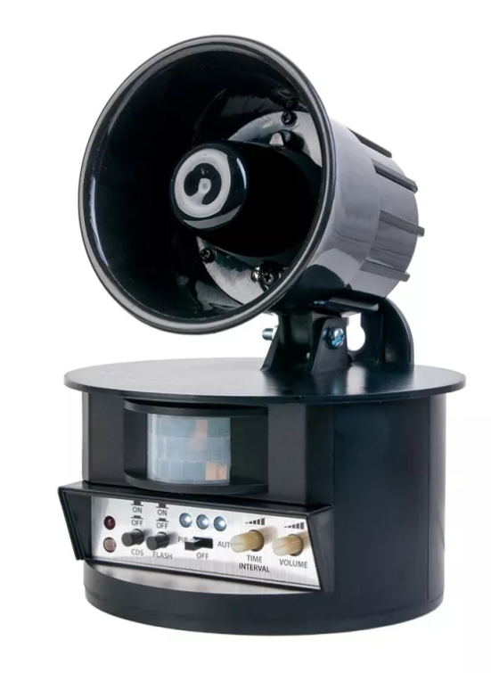 Відлякувач птахів акустичний LS-2021 звуки/спалахи/ІК датчик 4000 м2 Відлякувач птахів акустичний LS-2021 звуки/спалахи/ІК датчик 4000 м2