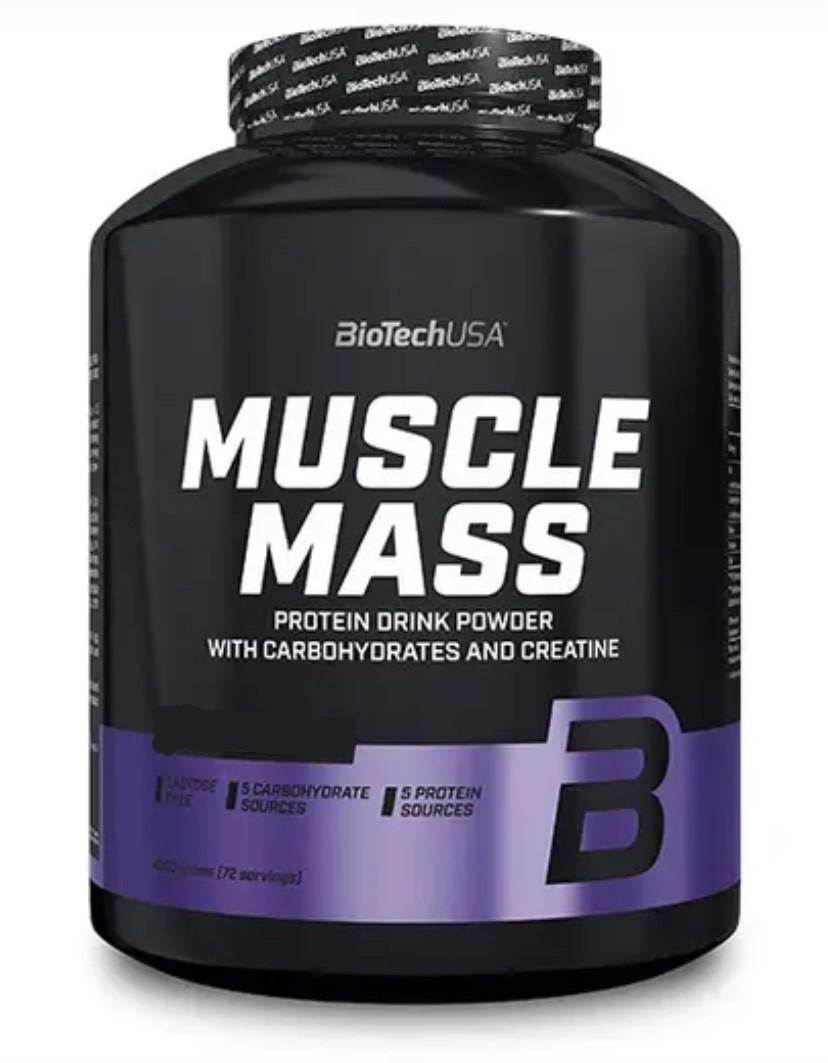 Гейнер BioTech Muscle Mass ваниль 4 кг