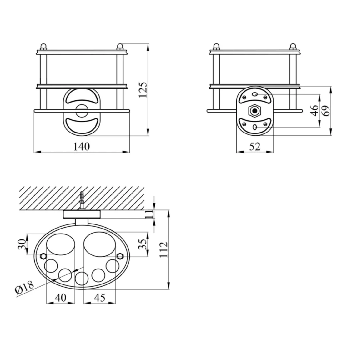 Держатель для зубных щеток и пасты Kroner KRM Elbe ACG2918 (CV022905) - фото 3 Держатель для зубных щеток и пасты Kroner KRM Elbe ACG2918 (CV022905) - фото 3