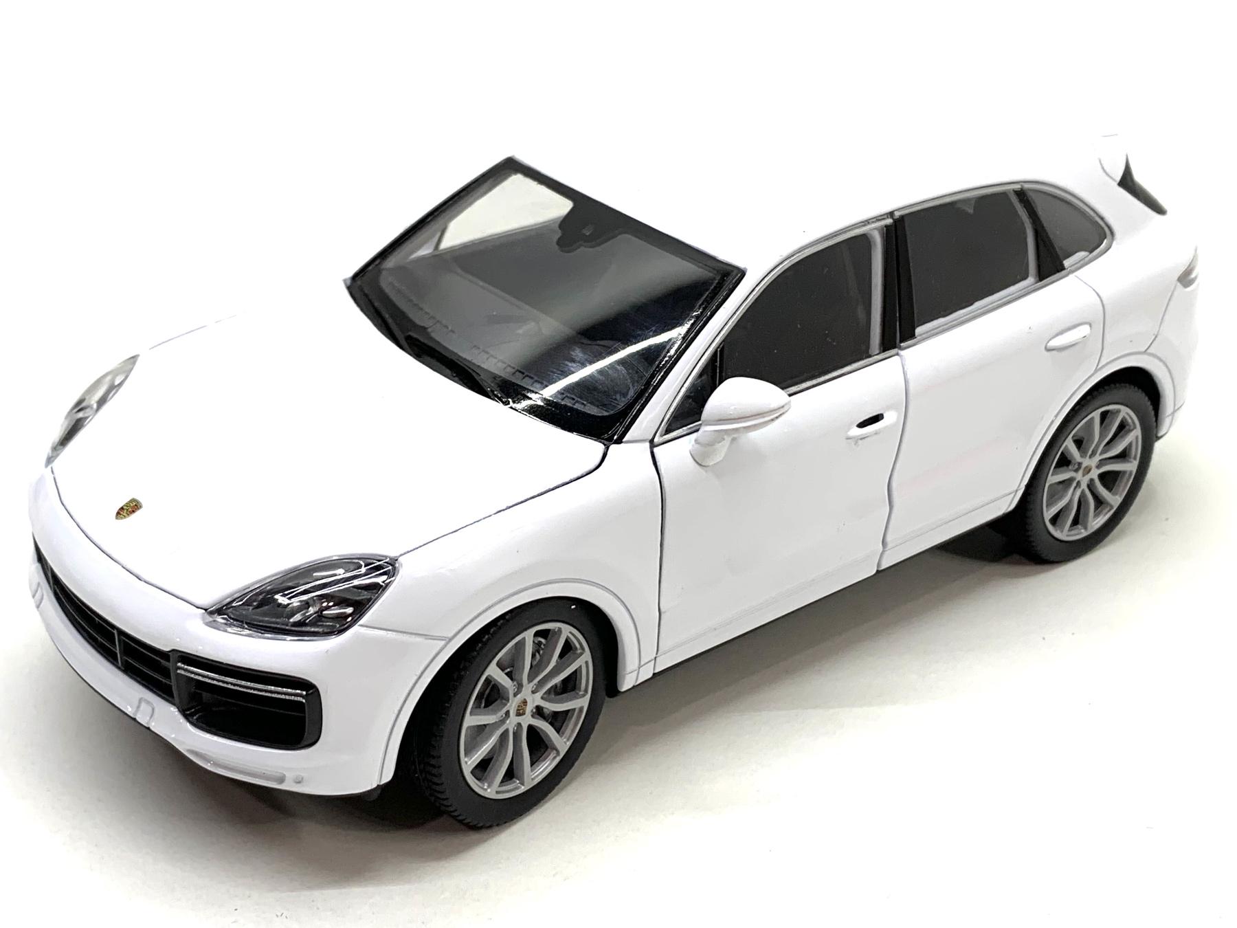 Машина Welly Nex Porsche Cayenne 1:24 інерційна відчиняються двері Вид 1 Білий (24092W)