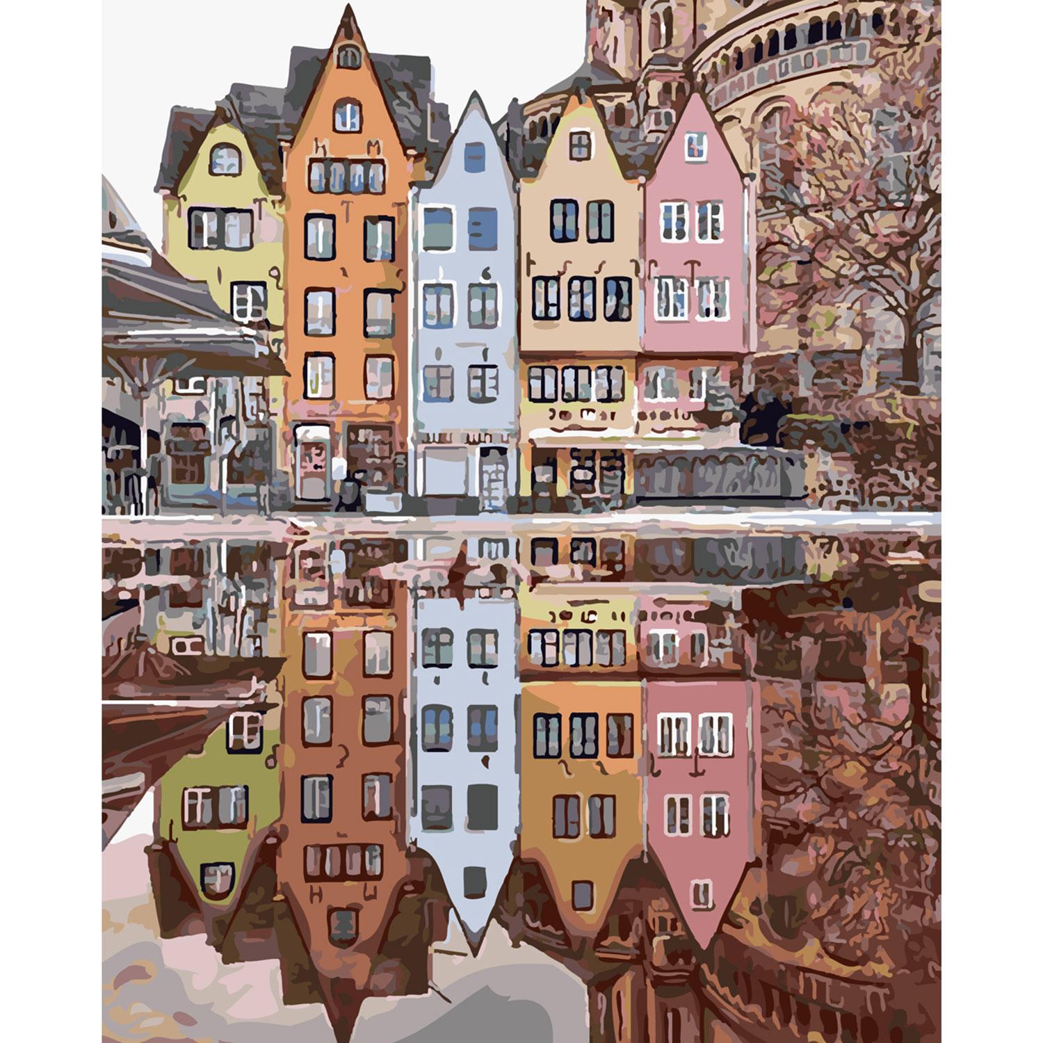 Картина за номерами Strateg Кольорова архітектура 40х50 см (SY6050) Картина за номерами Strateg Кольорова архітектура 40х50 см (SY6050)