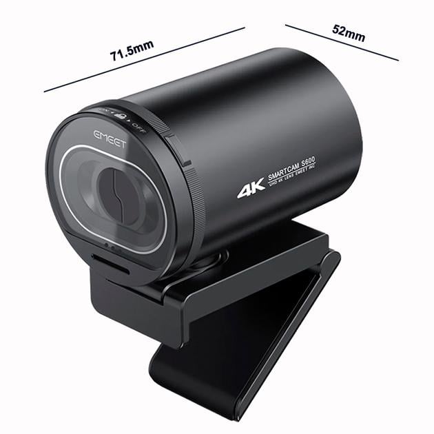 Веб-камера стриминговая EMEET S600 4К (00706) - фото 3 Веб-камера стриминговая EMEET S600 4К (00706) - фото 3