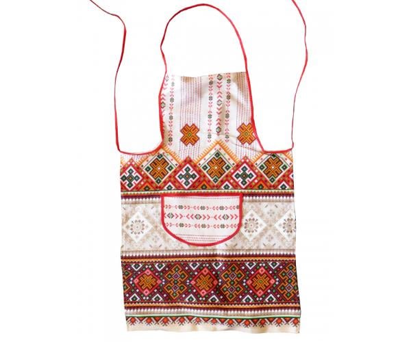 Фартук льняной Карпатский орнамент 75х55 см