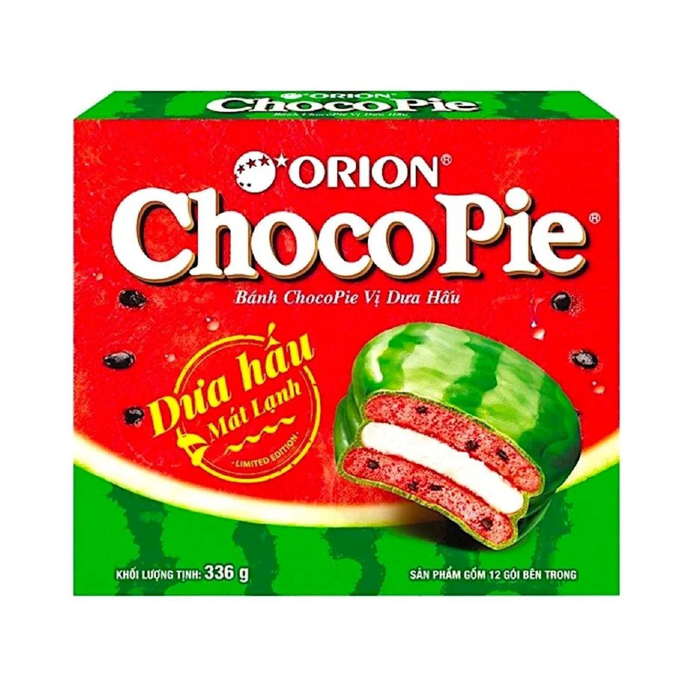 Пирожные бисквитные Choco Pie со вкусом арбуза 12 шт. (8936036028461)