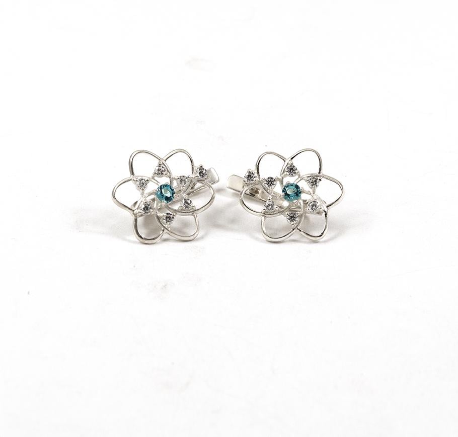 Серьги Maxi Silver 3344 Роза (83344)