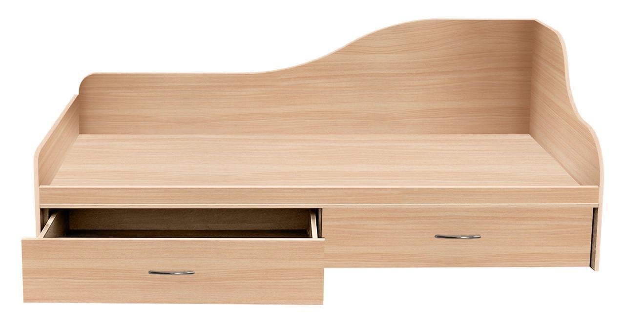 Ліжко МАКСІ-МЕблі Батумська 1700х1100 Дуб молочний (8370) Ліжко МАКСІ-МЕблі Батумська 1700х1100 Дуб молочний (8370)