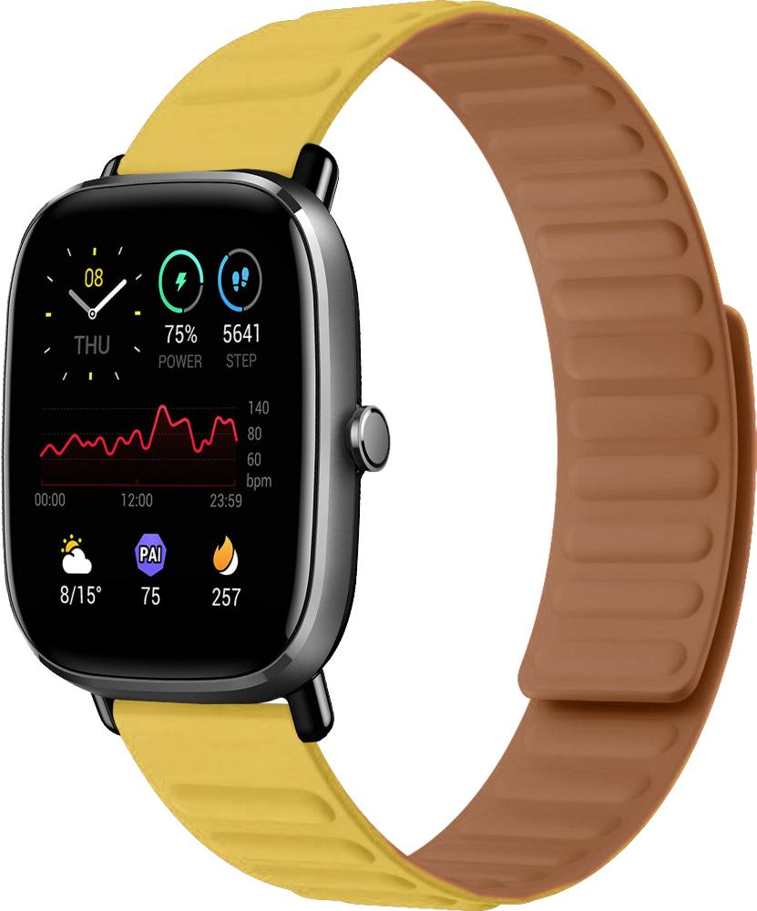 Ремешок Magneter для Amazfit GTS 2 mini Yellow (26627-0A)