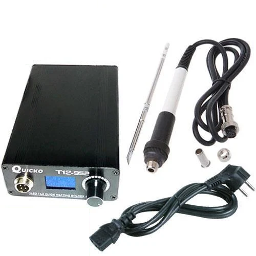Паяльная станция QUICKO T12-952 OLED на жалах Hakko T12 108 Вт с БЖ Black (288006) Паяльная станция QUICKO T12-952 OLED на жалах Hakko T12 108 Вт с БЖ Black (288006)