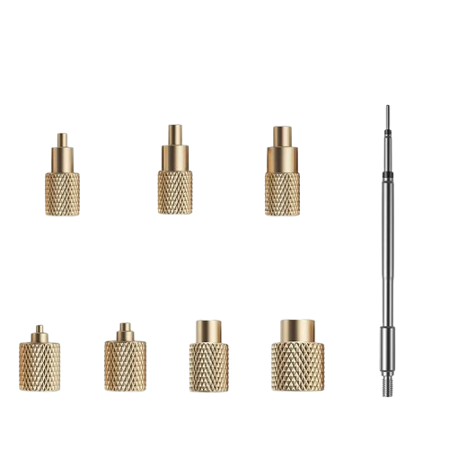 Набор адаптеров FNIRSI для вплавления резьбовых втулок в пластик и жало к паяльнику HS02A/совместимое с 3D-печатью (ART-15727) Набор адаптеров FNIRSI для вплавления резьбовых втулок в пластик и жало к паяльнику HS02A/совместимое с 3D-печатью (ART-15727)