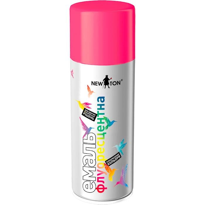 Краска аэрозольная New Ton 0096 флуоресцентная 400 мл Розовый (57939) Краска аэрозольная New Ton 0096 флуоресцентная 400 мл Розовый (57939)