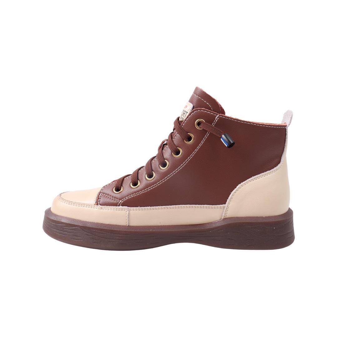 Кеды женские Li Fexpert коричневые из кожи (736-21DHC 37) - фото 2 Кеды женские Li Fexpert коричневые из кожи (736-21DHC 37) - фото 2