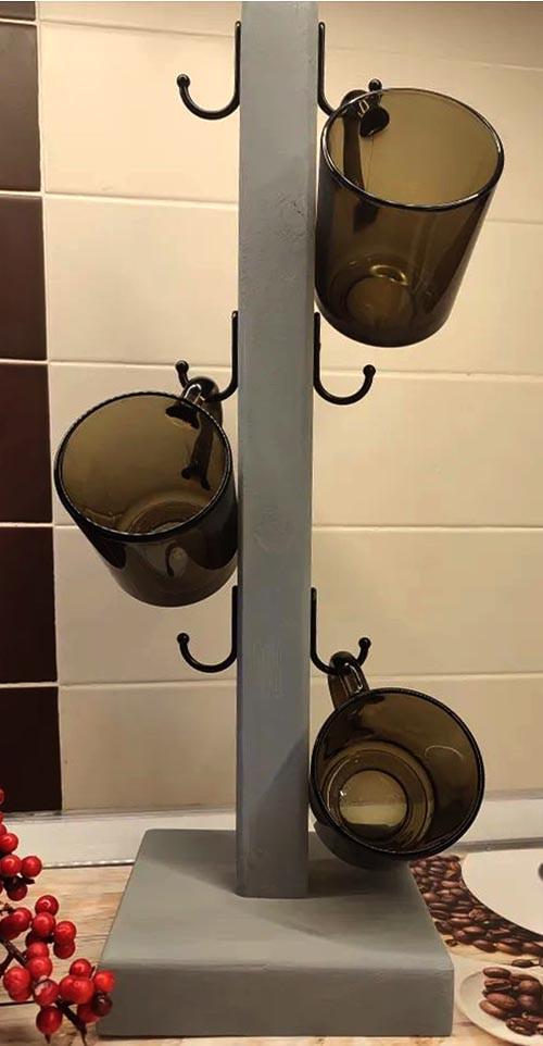 Стойка для кружек из дерева Нератан Маренго (СДК-008519) - фото 2 Стойка для кружек из дерева Нератан Маренго (СДК-008519) - фото 2