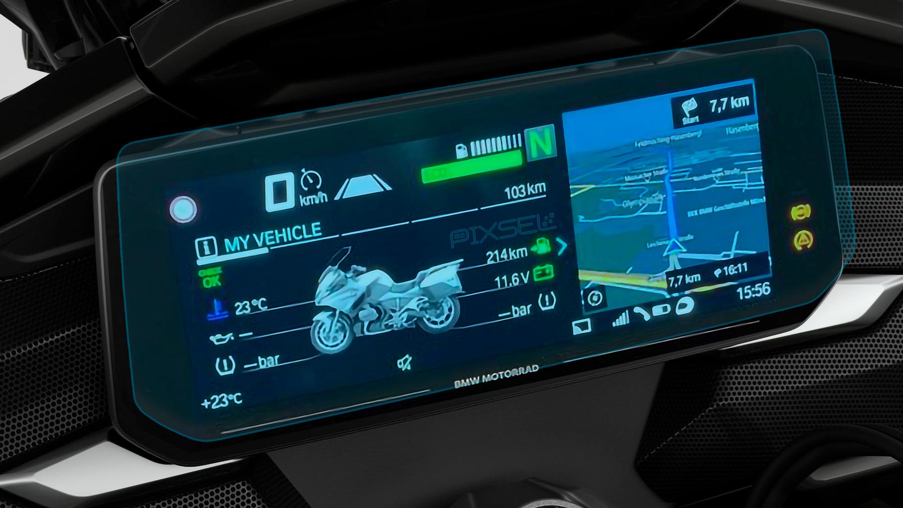 Стекло защитное Pixsel гибридный глянец на спидометр мотоцикла BMW K 1600 B 13“