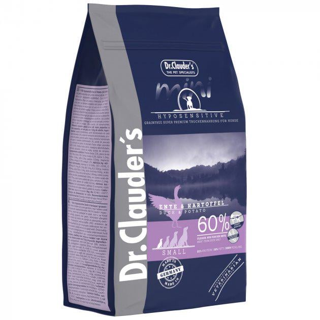 Корм сухой гипоаллергенный для собак Dr.Clauder’s Dog Mini Hyposensitive Duck & Potato 400 г (12664993)