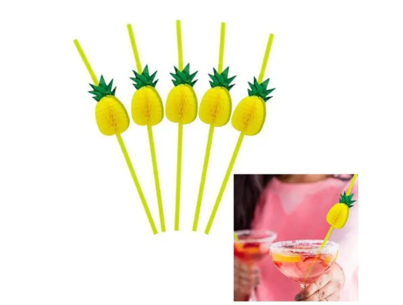 Трубочки коктейльні Ананас 10 шт. 245 мм Жовтий (618001) - фото 6 Трубочки коктейльні Ананас 10 шт. 245 мм Жовтий (618001) - фото 6