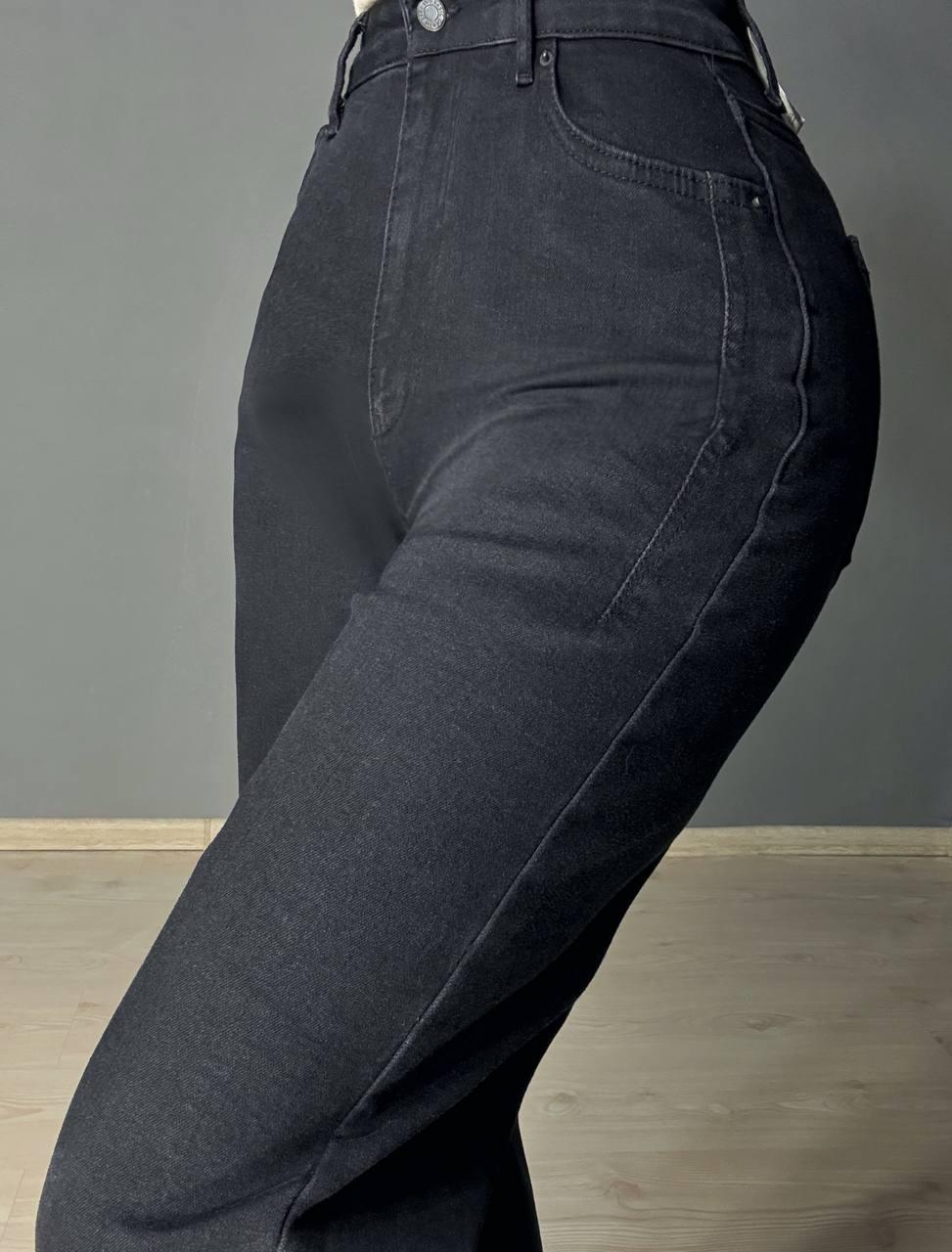 Джинси жіночі ITS Basic 2407-1 палаццо стрейчеві з виточками р. 40 Чорний (4997) - фото 3 Джинси жіночі ITS Basic 2407-1 палаццо стрейчеві з виточками р. 40 Чорний (4997) - фото 3