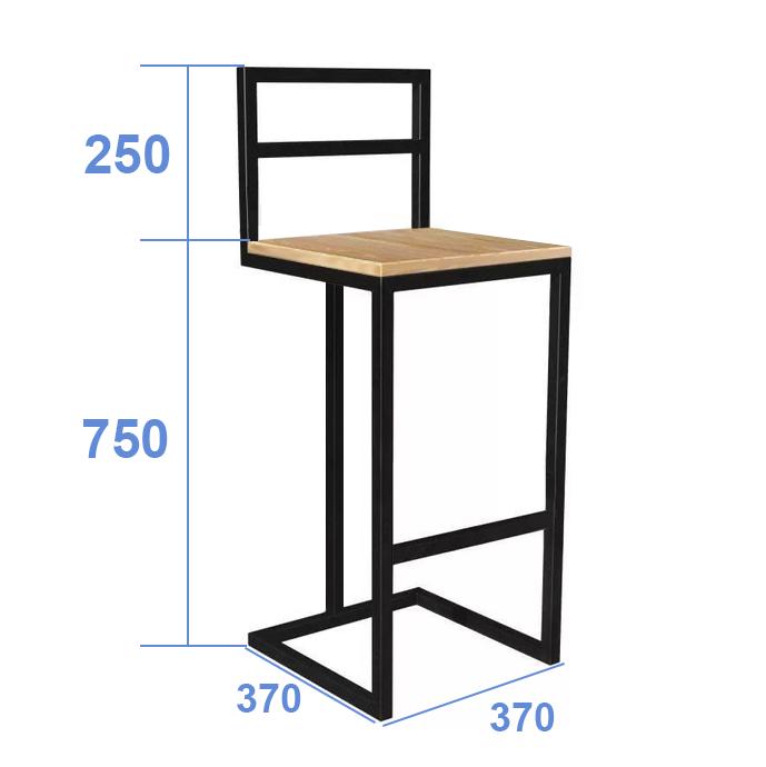 Стілець барний у стилі лофт StepLoft Bar-chair-108 (15451657) - фото 2