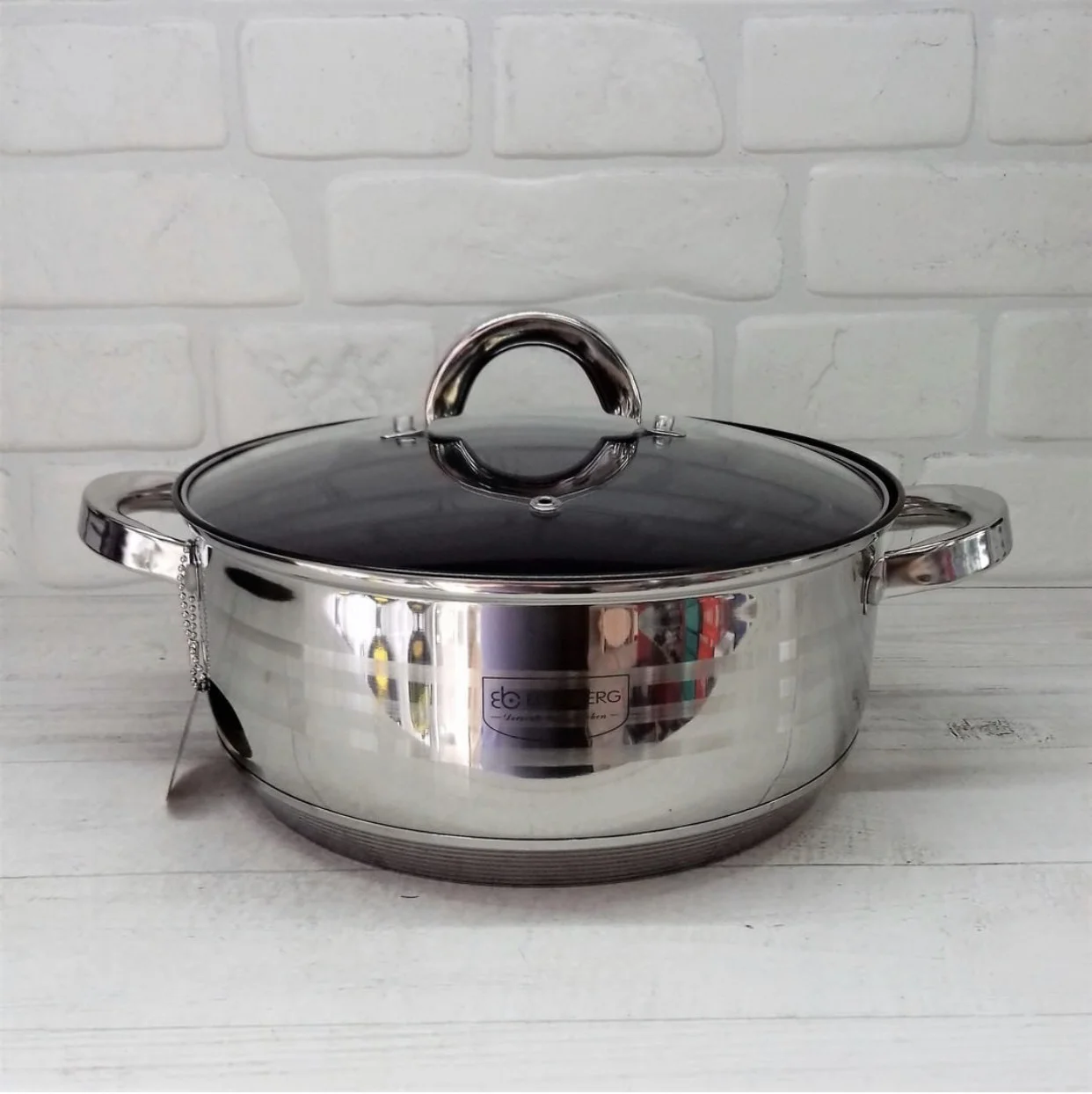 Набір кухонного посуду Edenberg з нержавіючої сталі 12 пр. (EB-4012) - фото 4 Набір кухонного посуду Edenberg з нержавіючої сталі 12 пр. (EB-4012) - фото 4