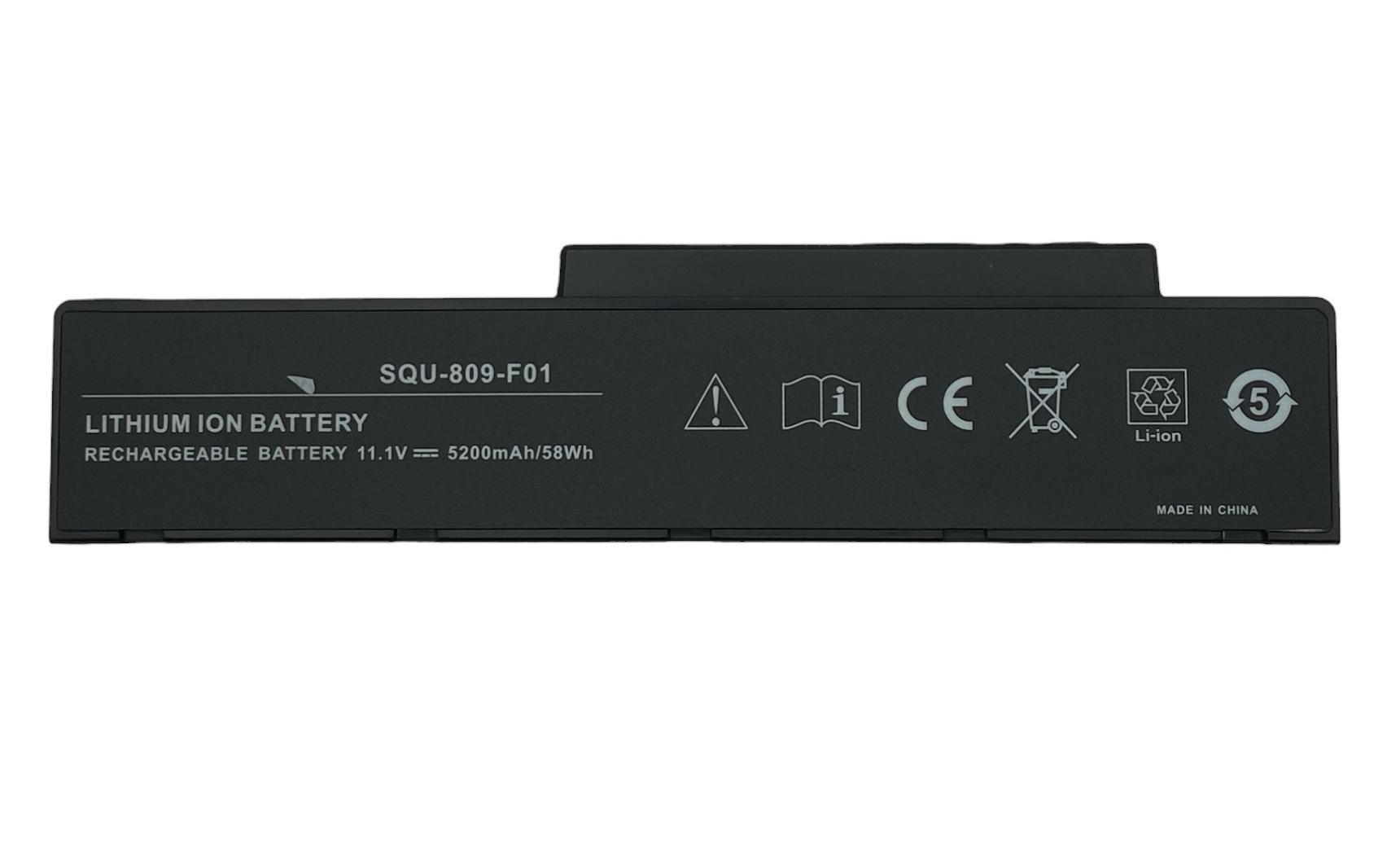 Аккумулятор для ноутбука Fujitsu-Siemens SQU-809 11,1V 5200 mAh OEM Black