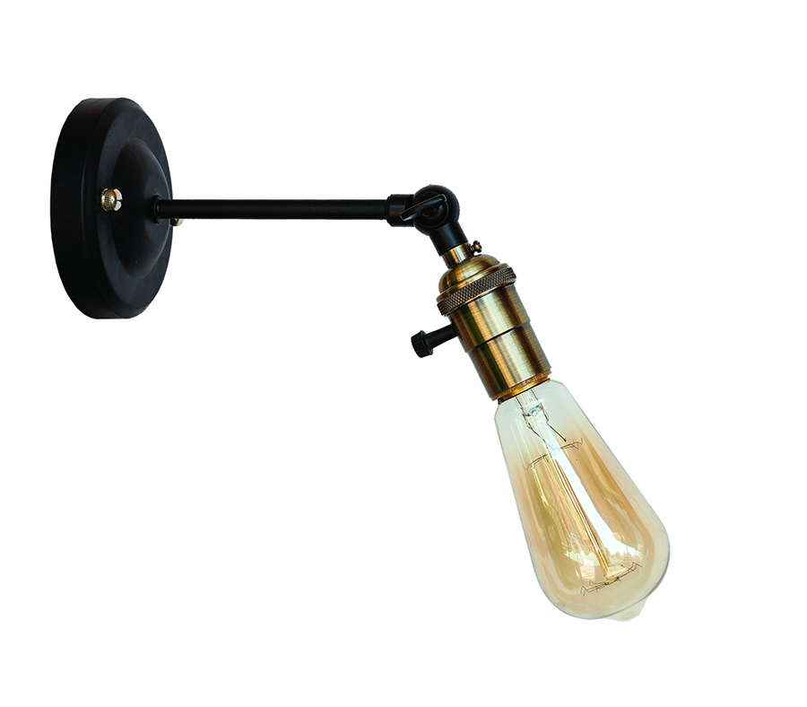 Бра Levistella Lofty удлиненное с патроном AMP19 Черный/Бронзовый (1963530296)