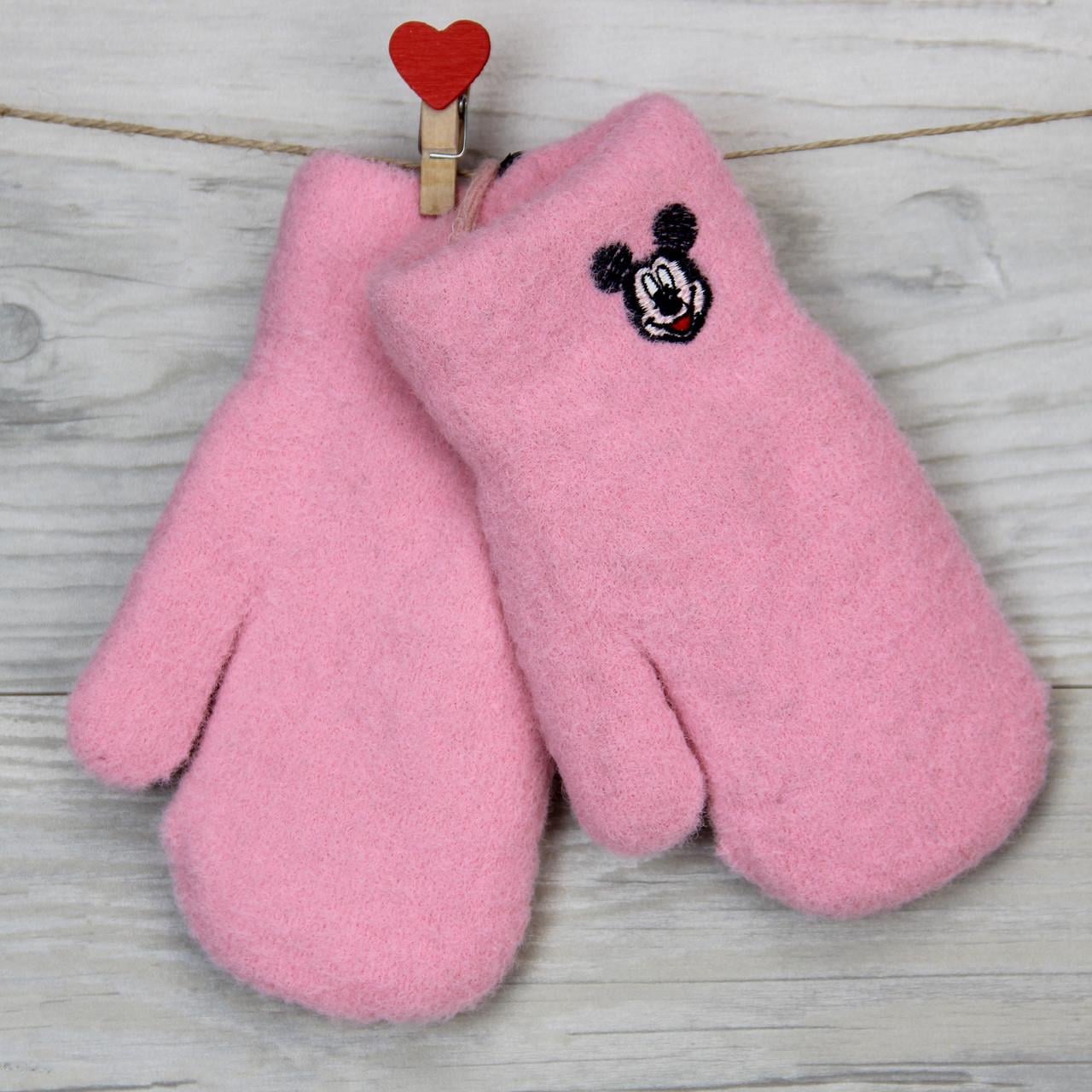 Перчатки детские зимние на 4-6 лет с мехом внутри (31327)