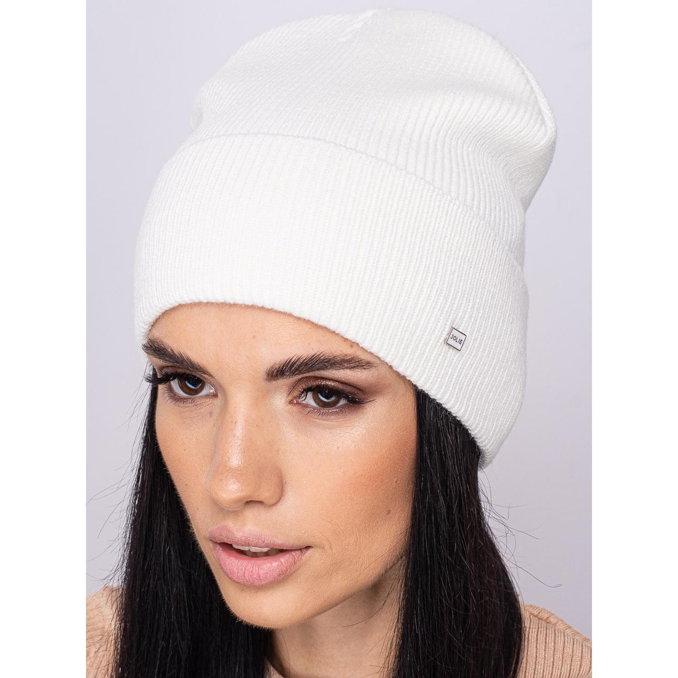 Шапка женская шерстяная Leks Дирол one size Молочный